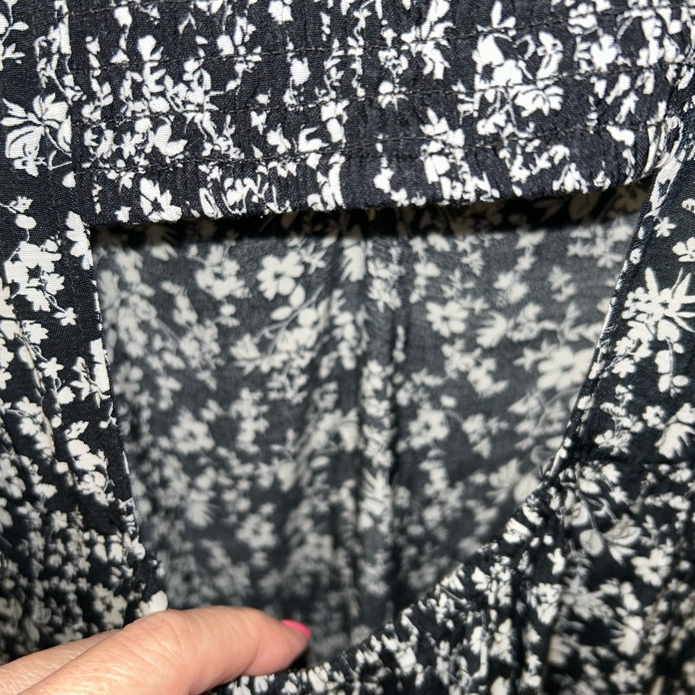 A New Day Black and Cream Floral Maxi Dress - Picture 8 of 14